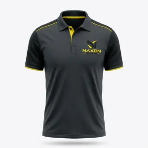 Custom Golf Polo Shirt Design 1 – golf polo shirt mock-up made by Naxon Sports, Sialkot