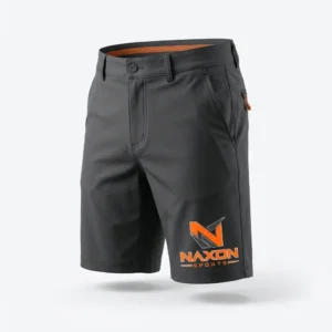 Custom Golf Shorts Design 3 – golf shorts mock-up made by Naxon Sports, Sialkot