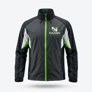 Custom Golf Windbreaker Design 2 – golf windbreaker mock-up made by Naxon Sports, Sialkot