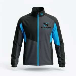 Custom Golf Windbreaker Design 4 – golf windbreaker mock-up made by Naxon Sports, Sialkot
