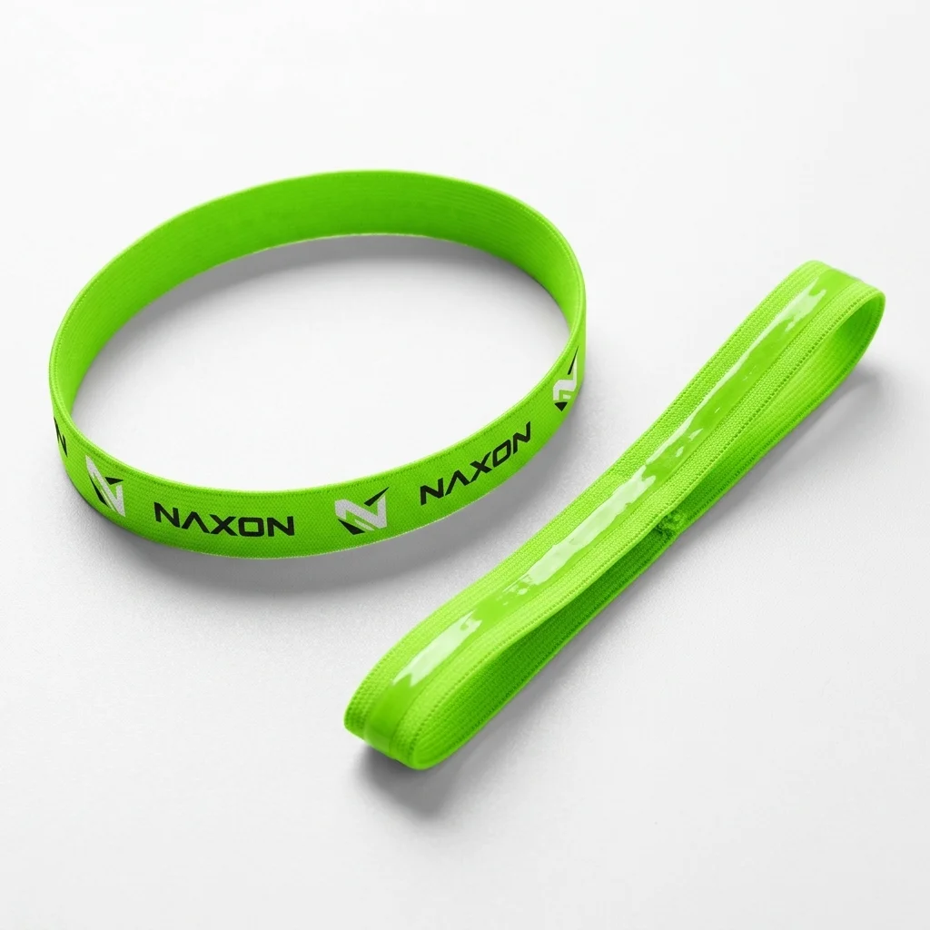 Custom green sports headband by Naxon Sports