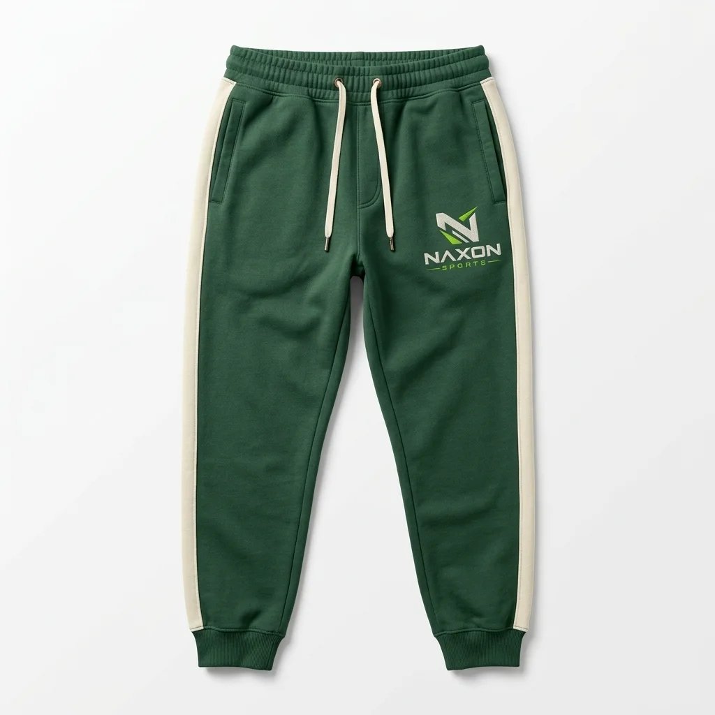 Custom green sweatpants by Naxon Sports