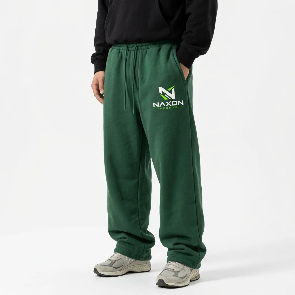 Custom green sweatpants by Naxon Sports