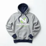 Grey BJJ hoodie – Custom BJJ Rank Apparel – Classic Series by Naxon Sports, Sialkot