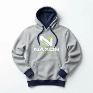 Grey BJJ hoodie – Custom BJJ Rank Apparel – Classic Series by Naxon Sports, Sialkot