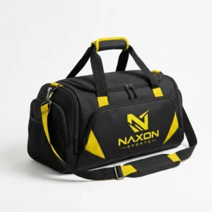 Custom Gym Bag Design 3 – gym bag mock-up made by Naxon Sports, Sialkot
