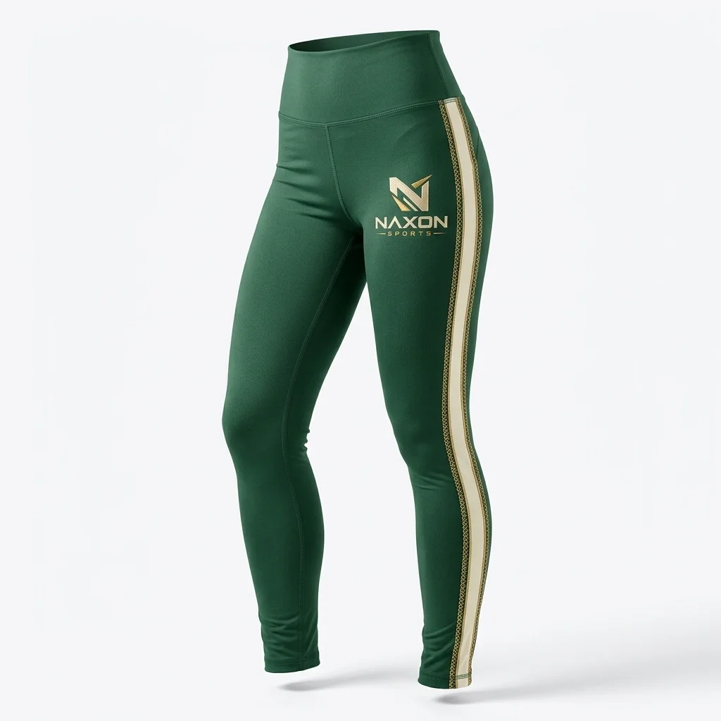 Custom gym leggings on background by Naxon Sports