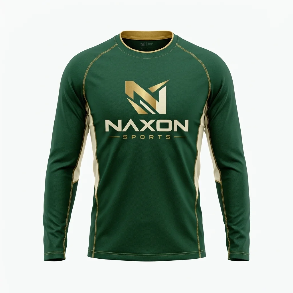 Custom Gym Shirt Design 1 – gym shirt mock-up made by Naxon Sports, Sialkot