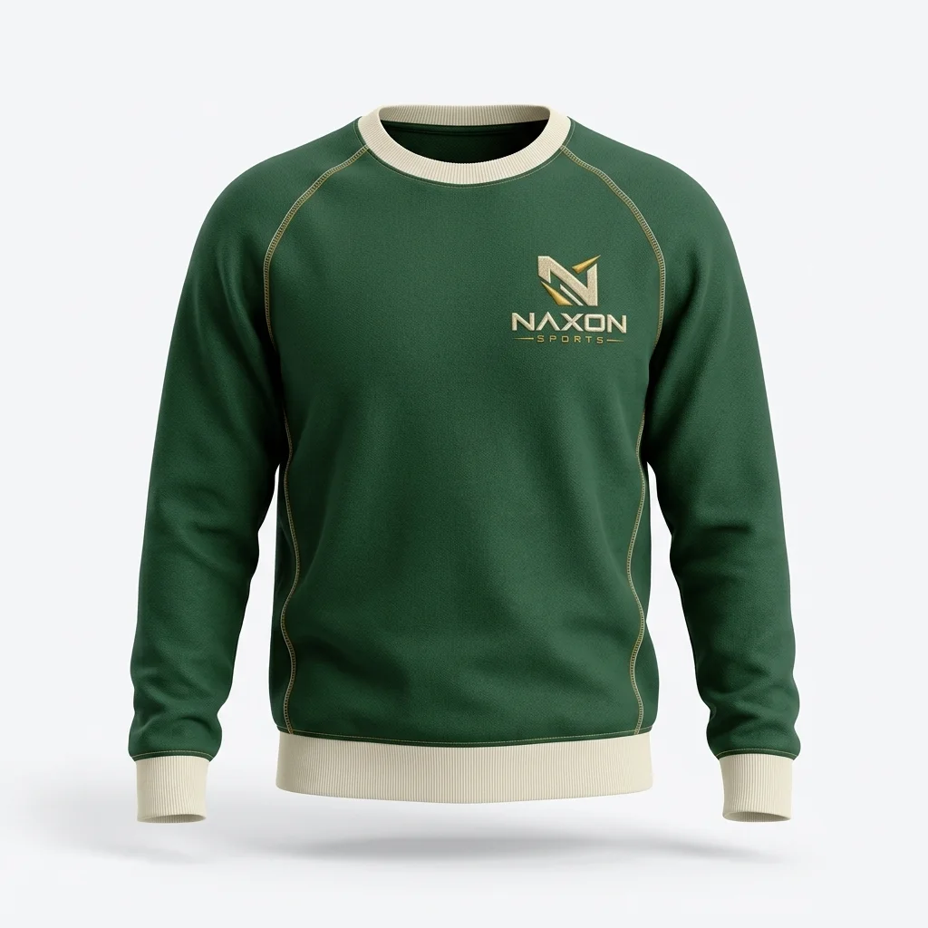 Custom Gym Sweatshirt Design 3 – gym sweatshirt mock-up made by Naxon Sports, Sialkot