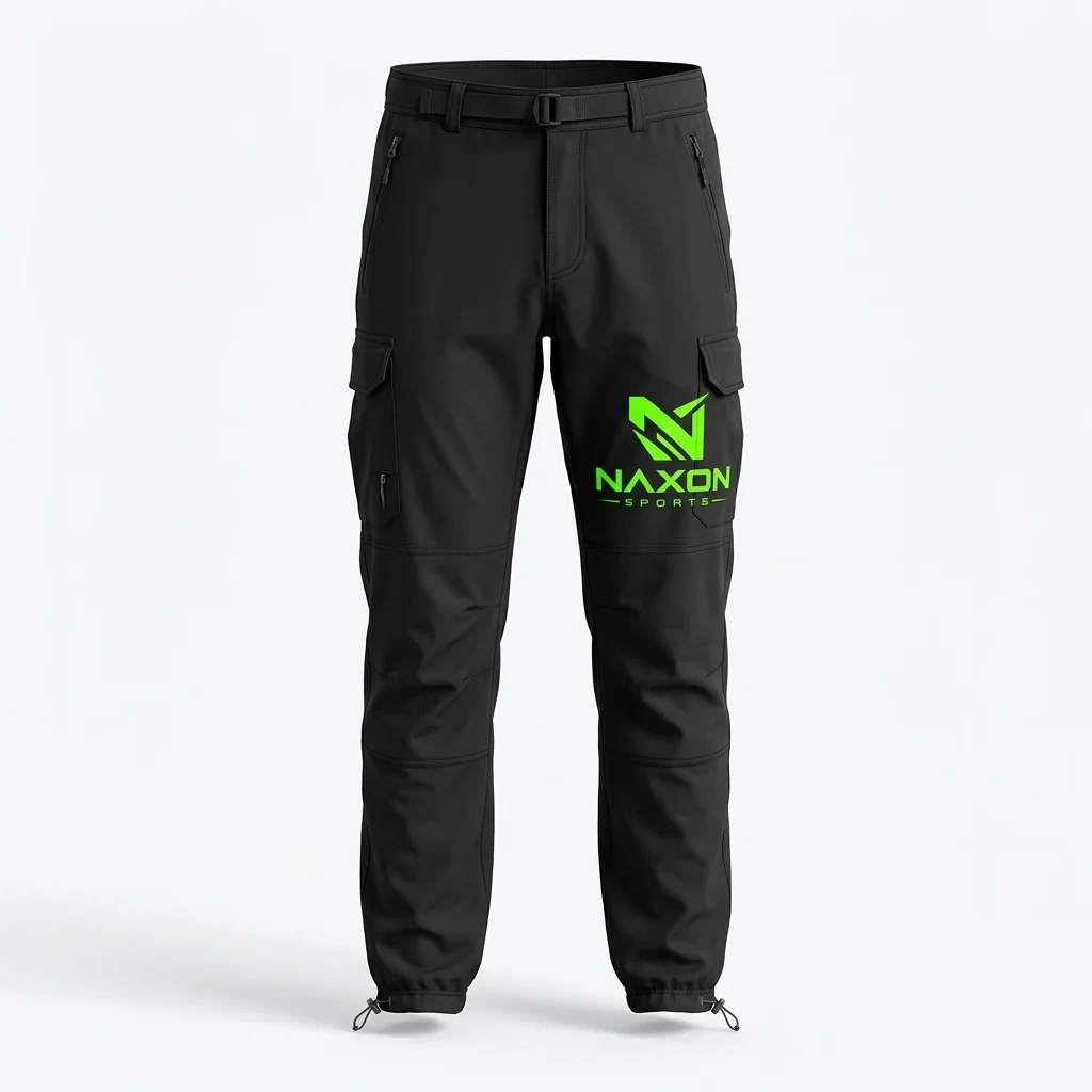 Custom Hiking Pants Design 6 – hiking pants mock-up made by Naxon Sports, Sialkot