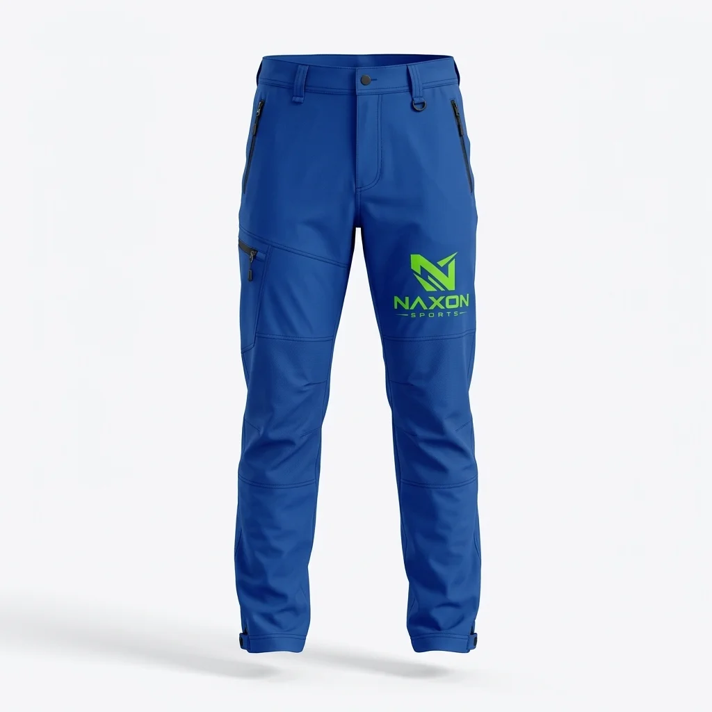 Custom Hiking Pants Design 2 – hiking pants mock-up made by Naxon Sports, Sialkot