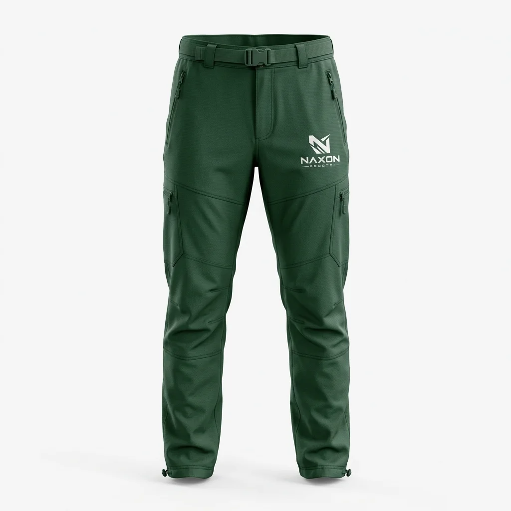 Custom Hiking Pants Design 3 – hiking pants mock-up made by Naxon Sports, Sialkot