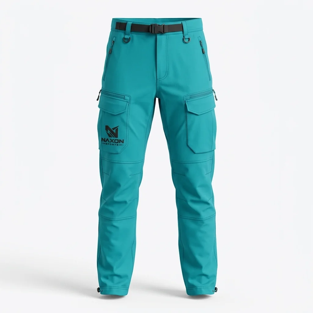 Custom Hiking Pants Design 4 – hiking pants mock-up made by Naxon Sports, Sialkot