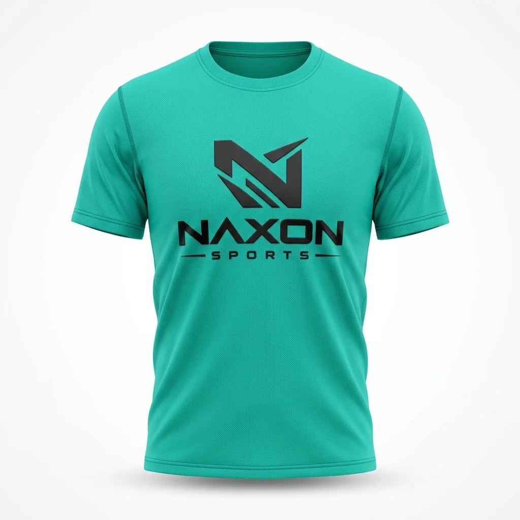 Custom Hiking T-Shirt Design 6 – hiking t-shirt mock-up made by Naxon Sports, Sialkot