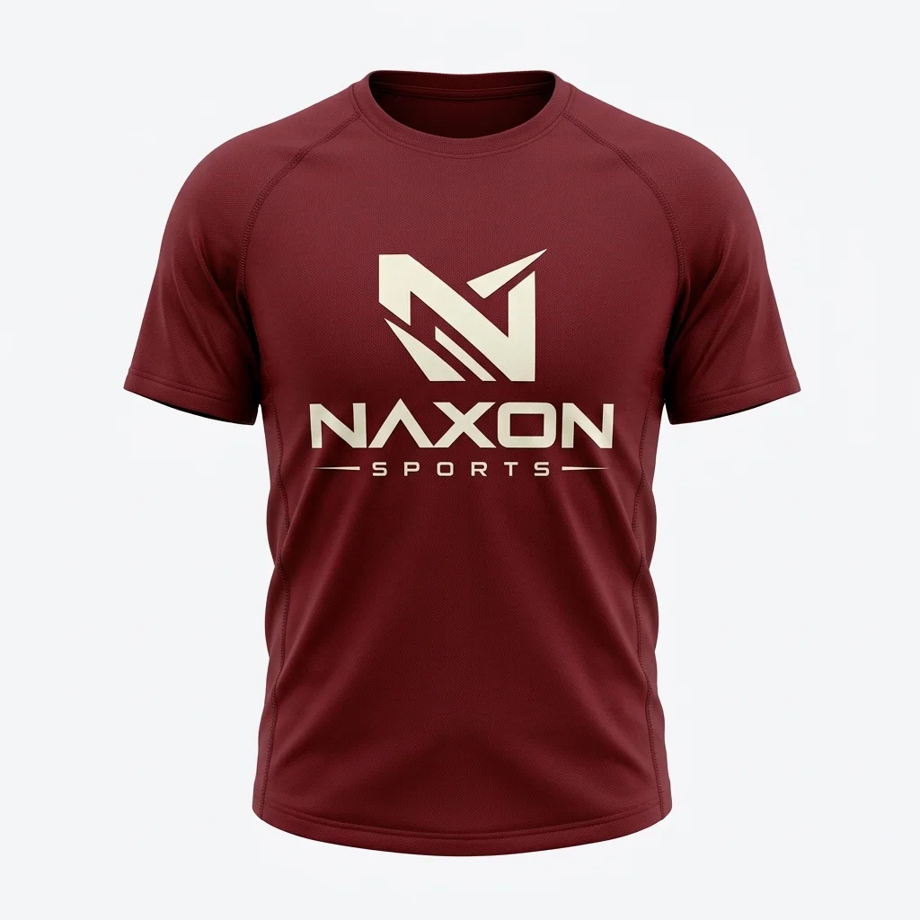 Custom Hiking T-Shirt Design 7 – hiking t-shirt mock-up made by Naxon Sports, Sialkot