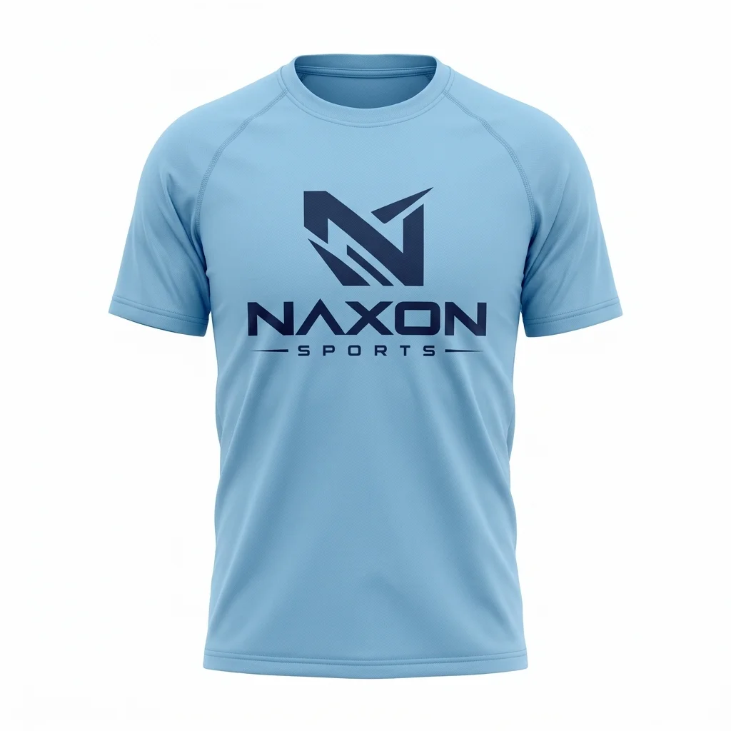 Custom Hiking T-Shirt Design 8 – hiking t-shirt mock-up made by Naxon Sports, Sialkot