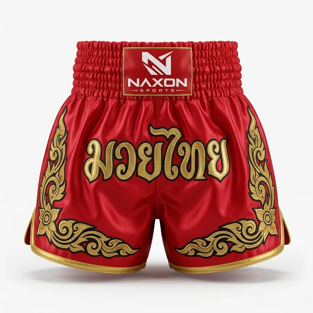 Custom muay thai shorts by Naxon Sports