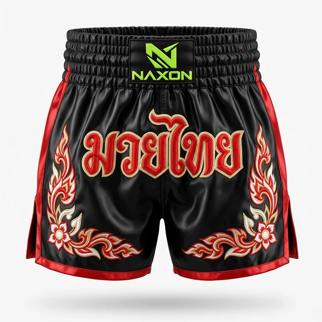 Custom muay thai shorts by Naxon Sports