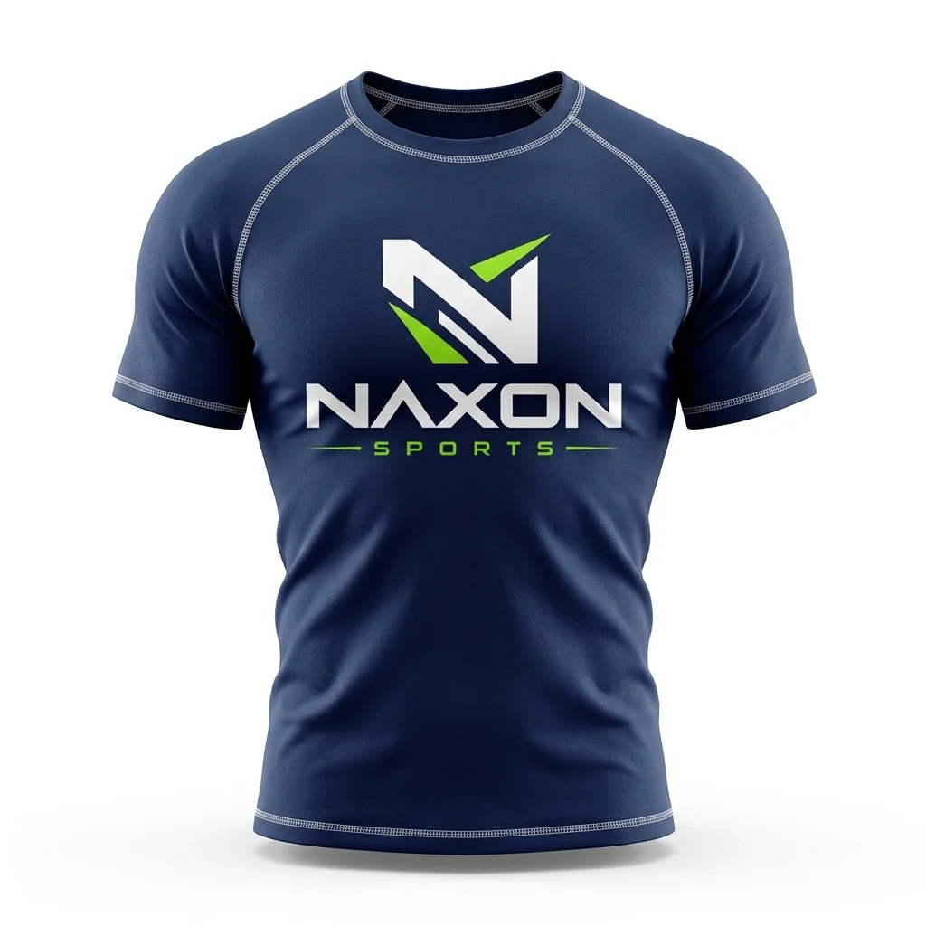 Custom navy blue t-shirt by Naxon Sports