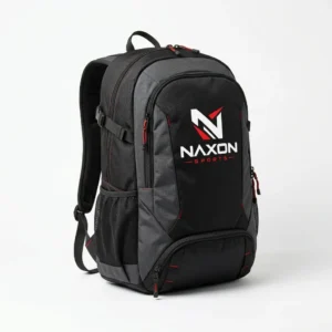 Custom Sports Backpack Design 2 – sports backpack mock-up made by Naxon Sports, Sialkot