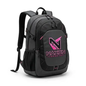 Custom Sports Backpack Design 3 – sports backpack mock-up made by Naxon Sports, Sialkot