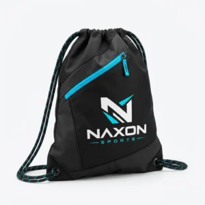 Custom Drawstring Bag Design 9 – drawstring bag mock-up made by Naxon Sports, Sialkot