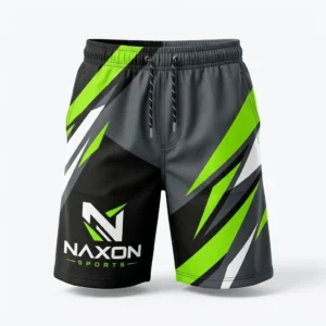 Custom Board Shorts Design 8 – board shorts mock-up made by Naxon Sports, Sialkot
