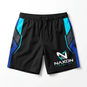 Custom Board Shorts Design 9 – board shorts mock-up made by Naxon Sports, Sialkot