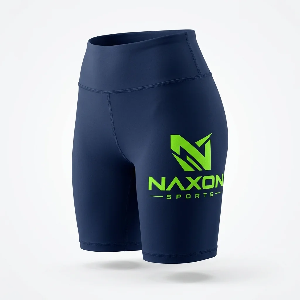 Custom naxon sports biker shorts by Naxon Sports