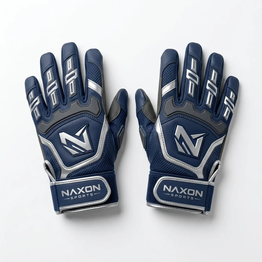 Custom Batting Gloves Design 3 Custom Batting Gloves Design 3 – batting gloves mock-up made by Naxon Sports, Sialkot