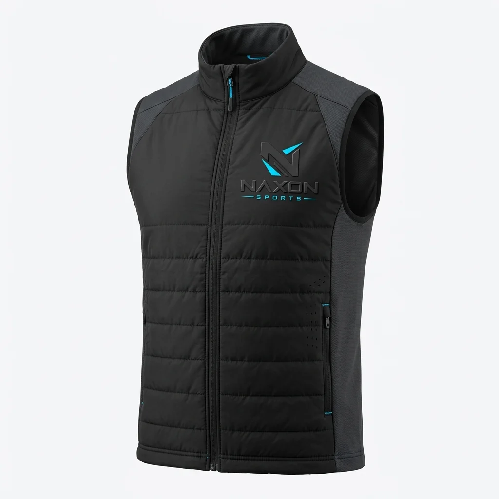 Custom Golf Vest Design 10 Custom Golf Vest Design 10 – golf vest mock-up made by Naxon Sports, Sialkot