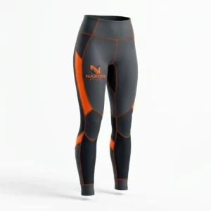 Custom Sports Leggings Design 1 – sports leggings mock-up made by Naxon Sports, Sialkot