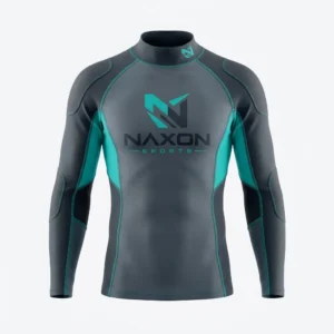 Custom Surfing Top Design 3 – surfing top mock-up made by Naxon Sports, Sialkot