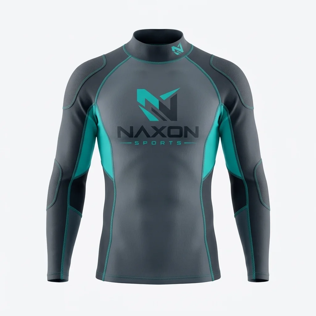 Custom Surfing Top Design 3 Custom Surfing Top Design 3 – surfing top mock-up made by Naxon Sports, Sialkot