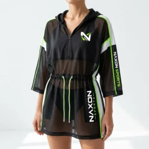 Custom Swim Cover-Up Design 1 – swim cover-up mock-up made by Naxon Sports, Sialkot