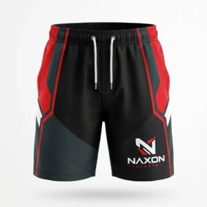 Custom Swim Trunks Design 2 – swim trunks mock-up made by Naxon Sports, Sialkot