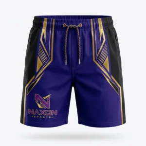 Custom Swim Trunks Design 6 – swim trunks mock-up made by Naxon Sports, Sialkot