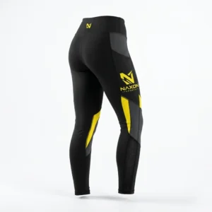 Custom Tennis Leggings Design 1 – tennis leggings mock-up made by Naxon Sports, Sialkot