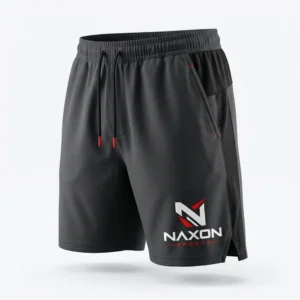 Custom Tennis Shorts Design 2 – tennis shorts mock-up made by Naxon Sports, Sialkot
