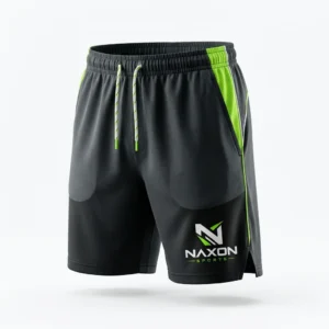 Custom Tennis Shorts Design 3 – tennis shorts mock-up made by Naxon Sports, Sialkot