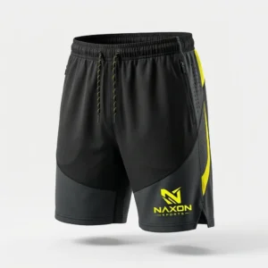 Custom Tennis Shorts Design 4 – tennis shorts mock-up made by Naxon Sports, Sialkot