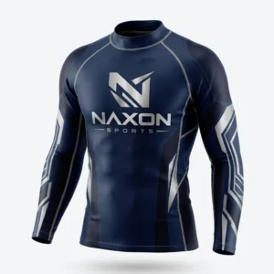Custom Surf Rash Guard Design 2 – surf rash guard mock-up made by Naxon Sports, Sialkot