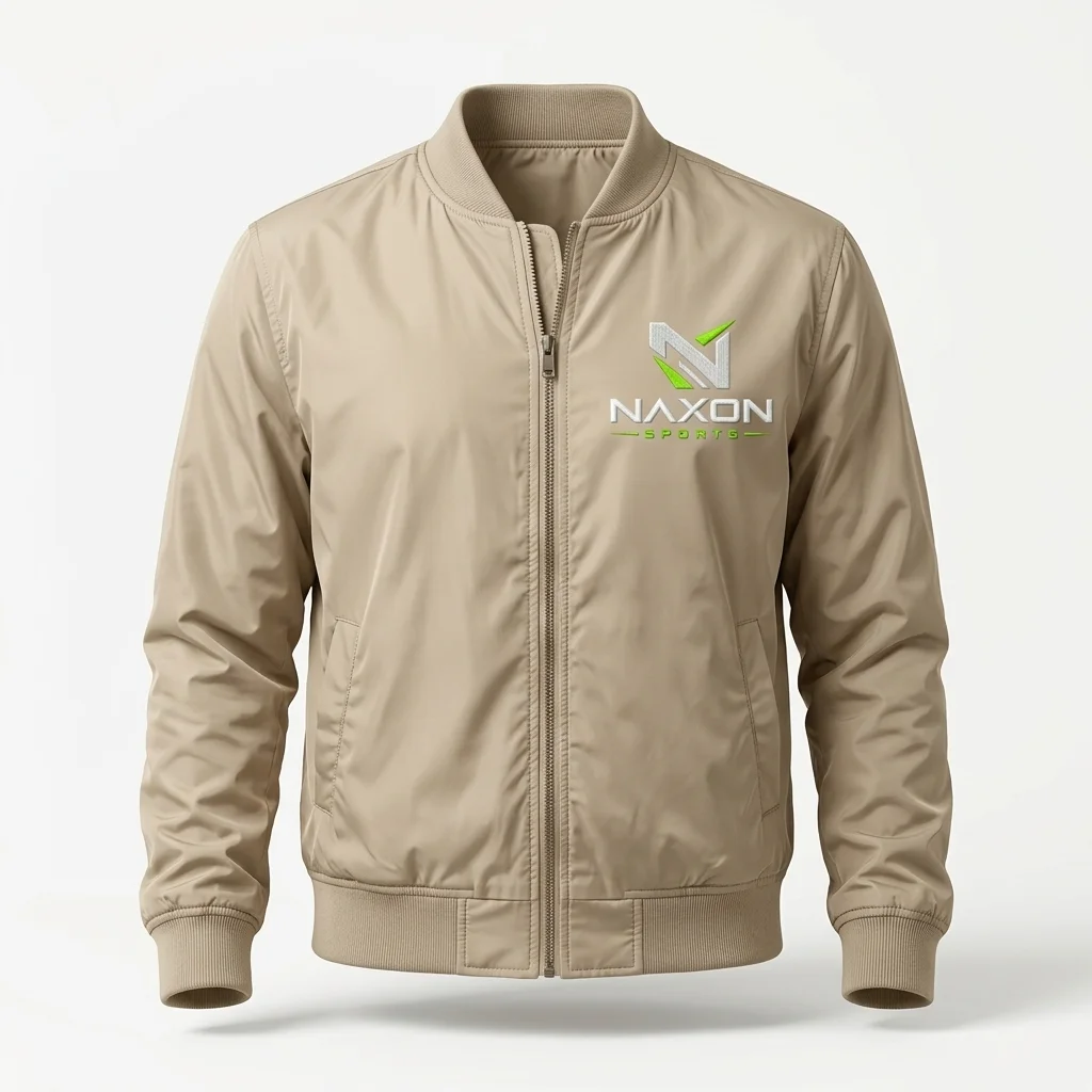 Custom nylon bomber jacket by Naxon Sports