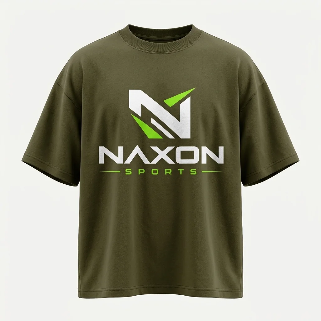 Custom olive drab t-shirt by Naxon Sports