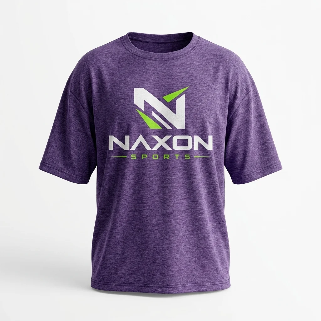 Custom Oversized Gym T-Shirt Design 2 – oversized gym t-shirt mock-up made by Naxon Sports, Sialkot