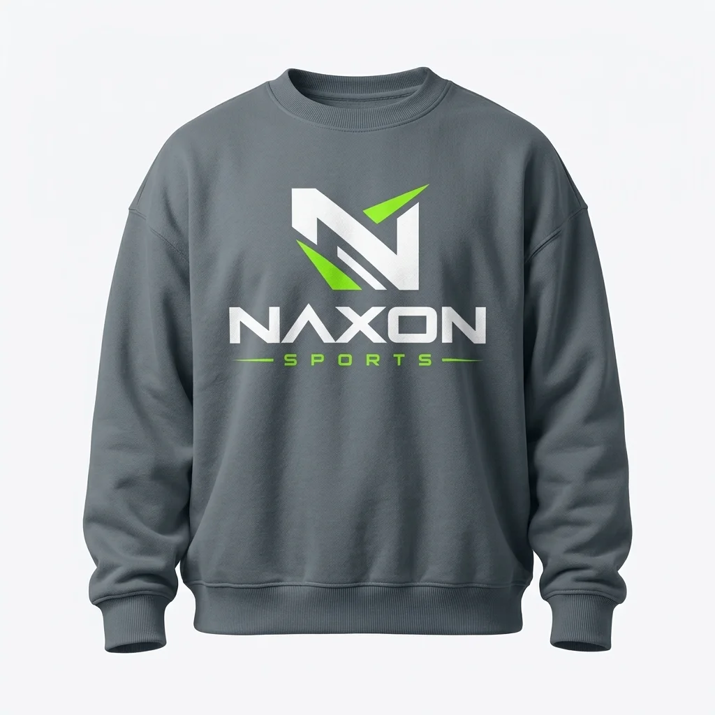 Custom Oversized Sweatshirt Design 1 – oversized sweatshirt mock-up made by Naxon Sports, Sialkot