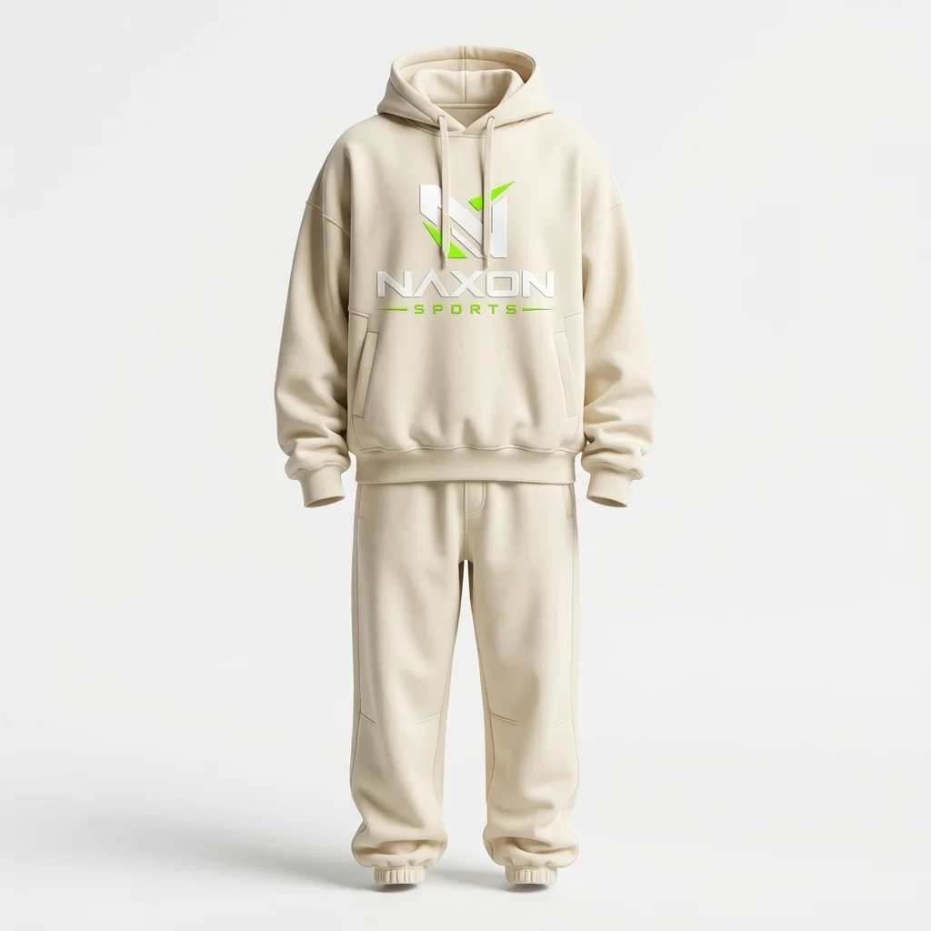 Custom Oversized Tracksuit Design 5 – oversized tracksuit mock-up made by Naxon Sports, Sialkot