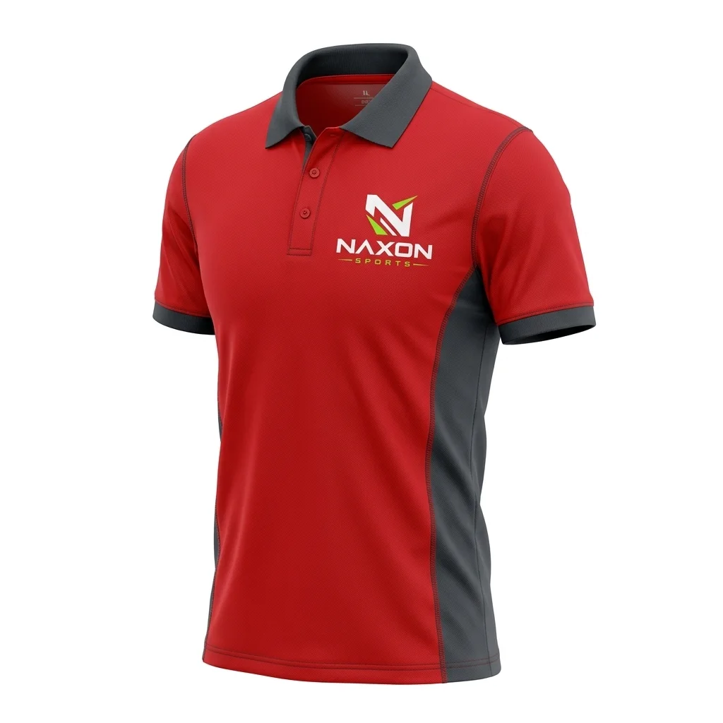 Custom polo sports shirt by Naxon Sports