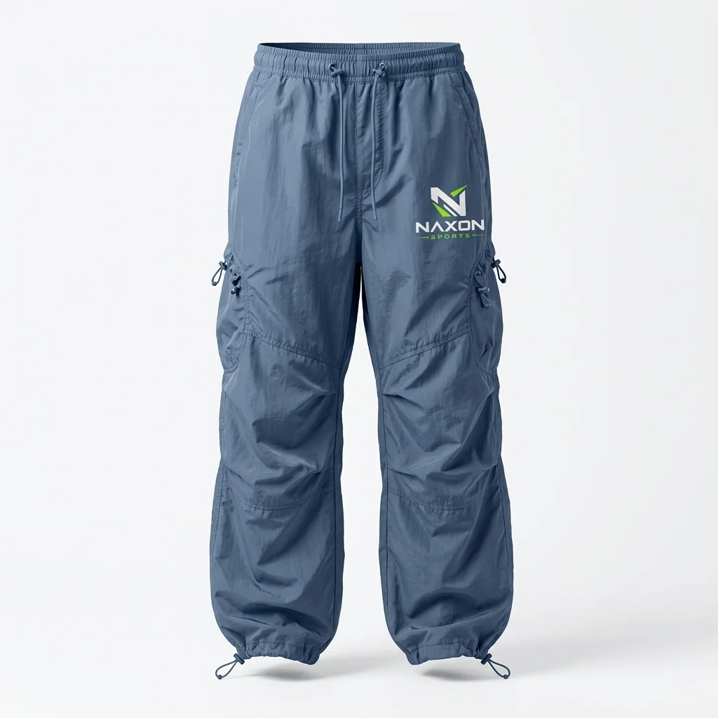 Custom Of Parachute Pants Design 2 – of parachute pants mock-up made by Naxon Sports, Sialkot