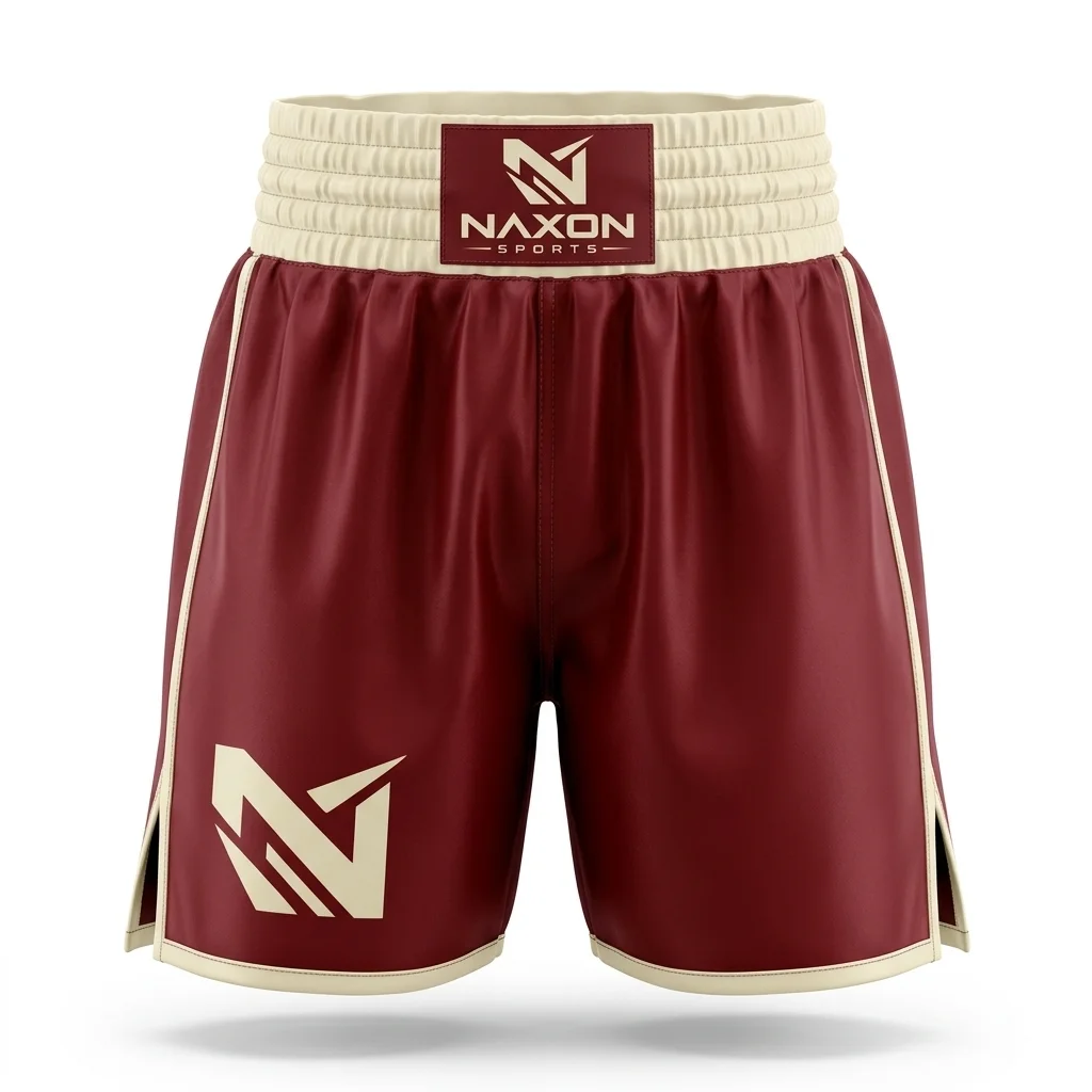Custom professional boxing shorts by Naxon Sports